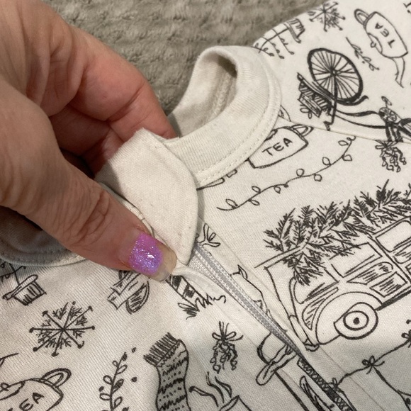 Goumi Bamboo & Organic Cotton Vintage Inspired Zippered Playsuit |Size 3-6 mth - Picture 7 of 12